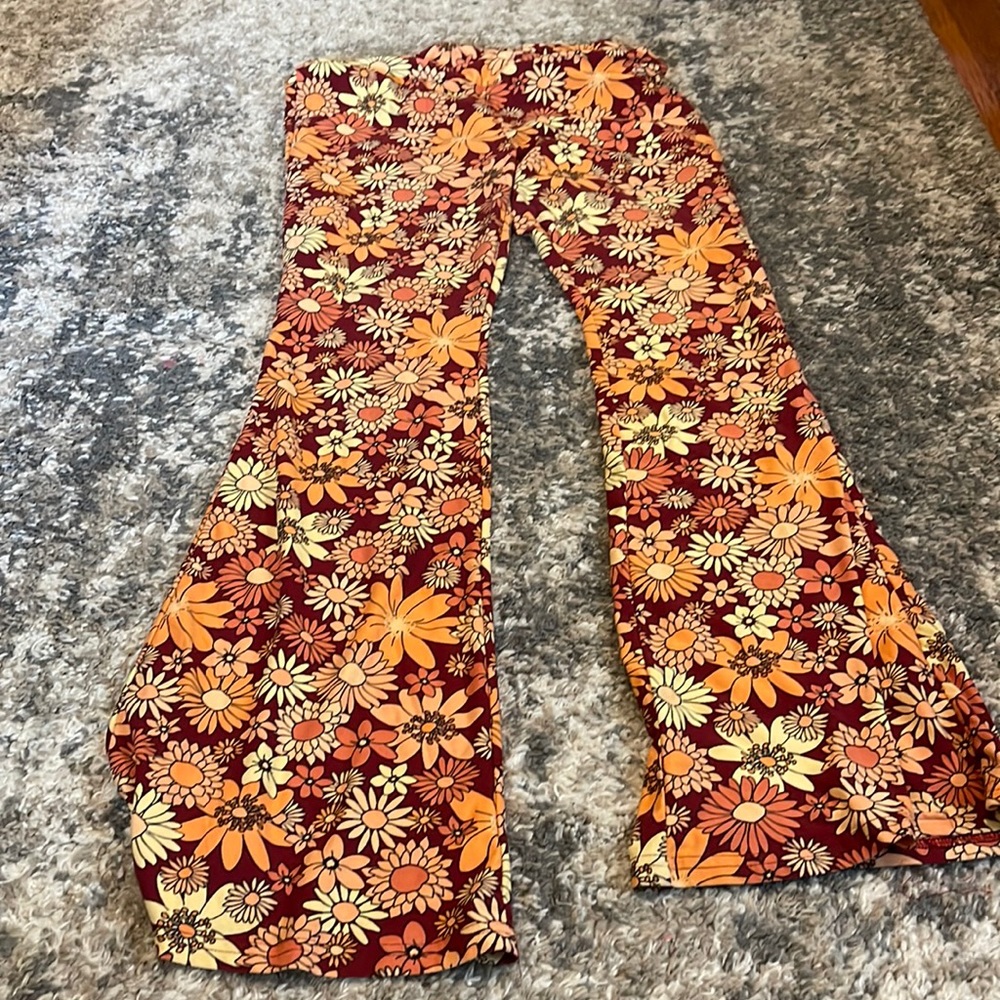 Two “fun” pants! Wide legged yoga pant.